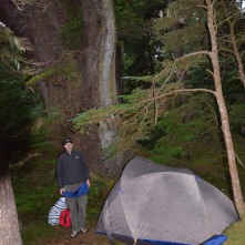 Camping On land in Gwaii Hanas National Park