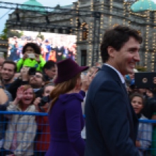 Welcoming the Royals with Justin in Victoria