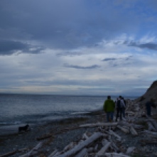 Walking along the beach at Whidbey Island