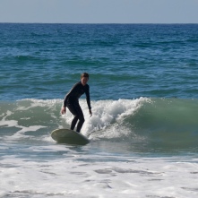 Luke surfing in San Deigo