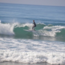 Jake catching a good wave in San Diego