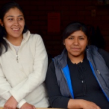 Two of the Tias who worked in the baby room at the Children's Center (Mallasa Bolivia)