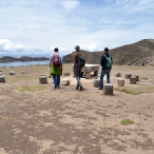 Inca sacrificial table Isla Del Sol, Bolivia