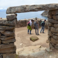 Inca ruins Isla Del Sol